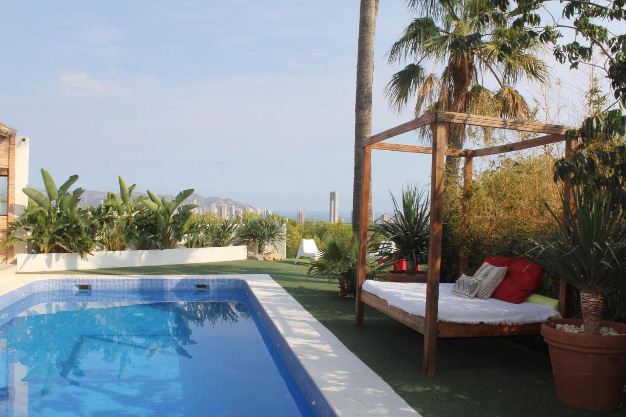 Villa exclusiva con espectaculares vistas al Mediterráneo Cala de Finestrat Exterior foto